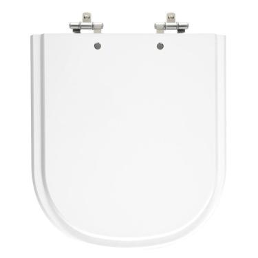 Imagem de Assento Laqueado Etna Branco Tampa Para Vaso Icasa Em Mdf
