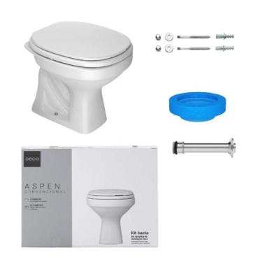 Imagem de Kit Completo Bacia Convencional Aspen Deca - DECA LOUCAS