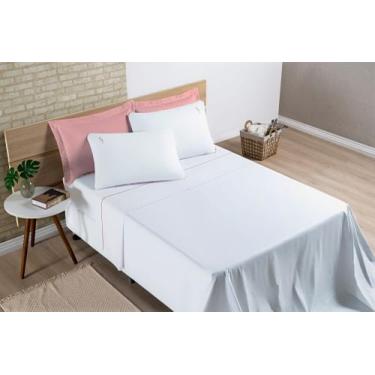 Imagem de Jogo de Cama Casal King 200 fios 4 peças Coleção Liana - Feira do Bord