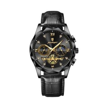 Imagem de Relógio De Pulso Masculino POEDAGAR De Quartzo Cronógrafo Luminoso À P