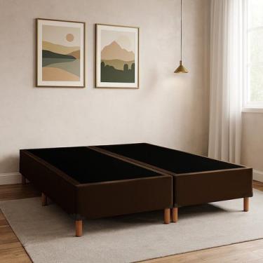 Imagem de Base Box Queen com 12 Pés em Madeira - VERSANI MÓVEIS