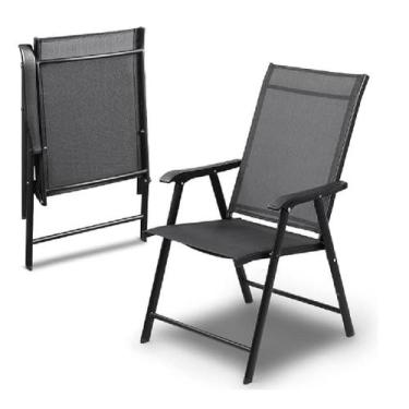 Imagem de Cadeira de descanso dobravel piscina portatil luxo preta - Yeet