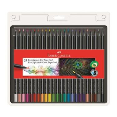 Imagem de Lápis De Cor Faber Castell Super Soft com 24 cores - Faber-Castell