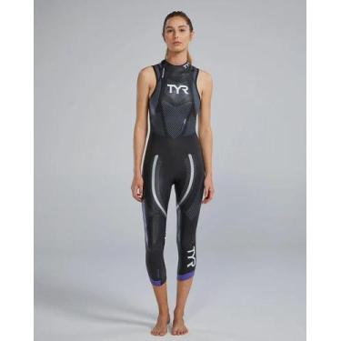 Imagem de Wetsuit TYR Hurricane Cat 5 Feminina Sem Mangas  Yamamoto 39-44 Cell c