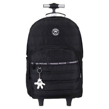 Imagem de Mochila de Rodinhas Juvenil - Minnie Matelasse Preta XERYUS IMPORTACAO E