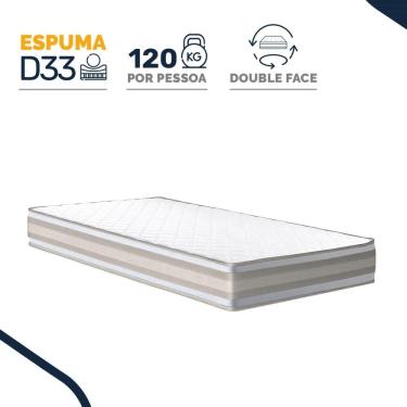 Imagem de Colchão de Espuma D33 Double Face Territory Hellen Solteiro 88cm