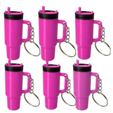 Imagem de Kit Chaveiros Estilo Copo Rosqueável  Acessório Criativo para Bolsas, 