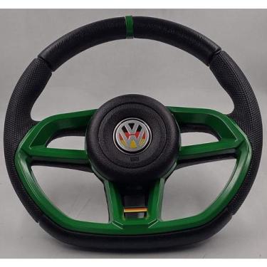 Imagem de Volante Golf/Gti Verde/Alemanha Para Gol Bola G2/ G3/G4 Com o Cubo - V