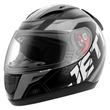 Imagem de Capacete Moto Fechado Jett Evo Line - Pro tork, CINZA, 58