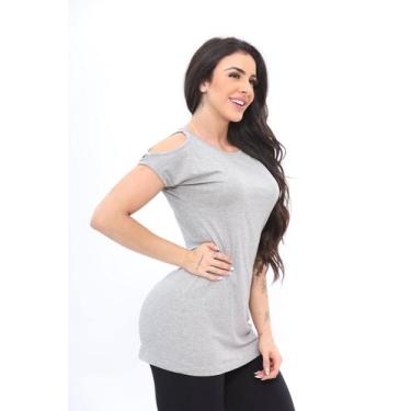 Imagem de Blusa feminina vest legging tapa bumbum de viscolycra Detalhe abertura