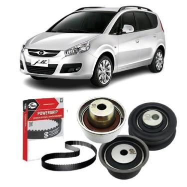 Imagem de Kit Correia Dentada Eixo Balanceador Tensor Jac J6 2.0 16v - Gates e R