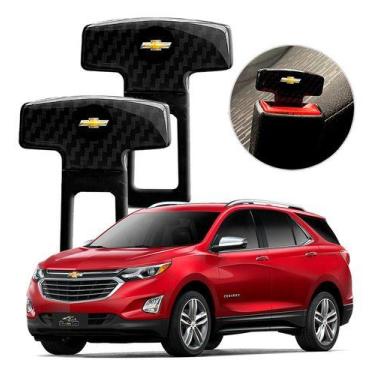 Imagem de 2 Fivela Anti Som Cinto Trava Segurança Gm Equinox Cruze S10 - Emblema