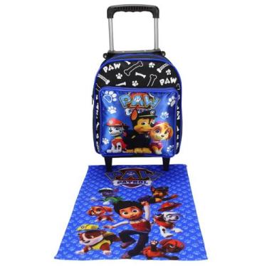 Imagem de Mochila Patrulha Canina Escolar Creche Com Rodinhas Infantil