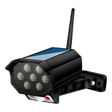 Imagem de Refletor Luminária Solar Sensor de Presença Segurança Monitoramento - 