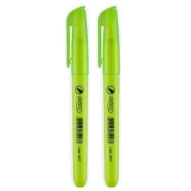 Imagem de Marca Texto Amarelo Cores Fluorescentes Escolar 2 Unidades - BRW