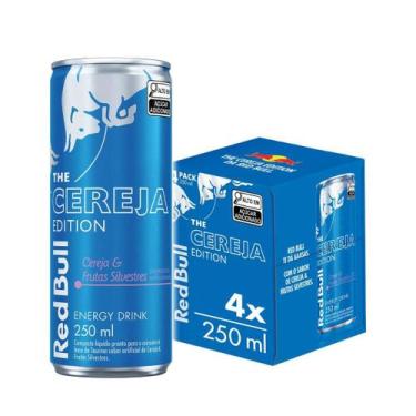 Imagem de Pack 4 Latas Energetico Red Bull Cereja Edition 250ml