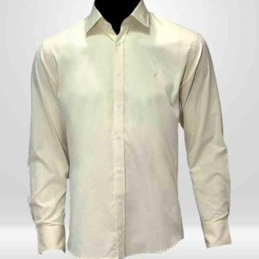 Imagem de Camisa Social Masculina Manga Longa Amarela - Victor Varrens, Amarelo 