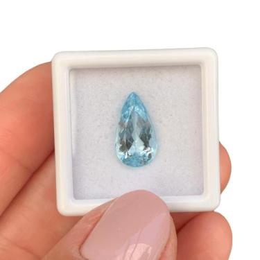 Imagem de Água Marinha Azul Gota 2,69ct (1) - SP GEMAS