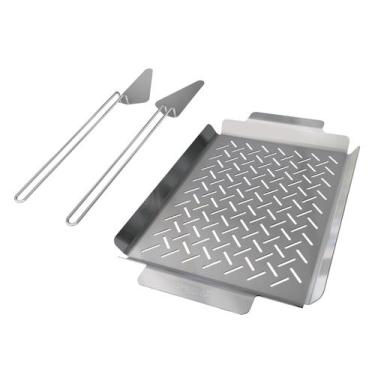 Imagem de Grelha Cesta Inox Churrasco Legumes Giragrill Original
