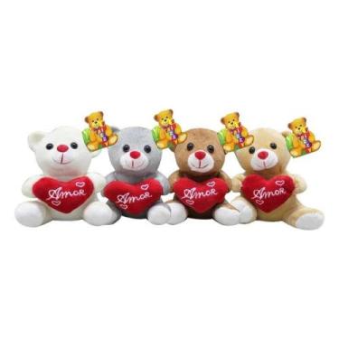 Imagem de Pelucia urso amor 13cm fd5017 itens sortidos - Fizzi