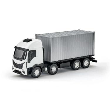 Imagem de Caminhão Bi -Truck Container Teto Alto Iveco Tector Sortido - Usual