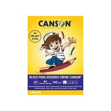 Imagem de Bloco canson a4 140g creme - CANSON(1156/7570)