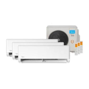 Imagem de Ar Condicionado Tri Split Midea 27000 BTUs (HW 09K+12K+12K) Quente e F