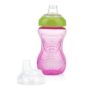 Imagem de Copo de Treinamento Bico Silicone Macio com Tampa Antivazamento 300ml 