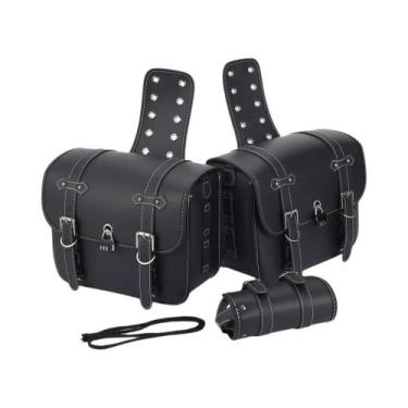 Imagem de Bolsa De Selim Universal Impermeável Para Motocicleta Com Forro Oxford