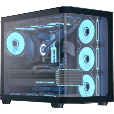 Imagem de Gabinete Gamer Aerocool Atx P500c Preto Lateral Vidro