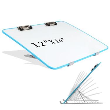 Imagem de Quadro Branco Magnético Inclinado Farrdun 40 x 30 cm com Suporte Ajust