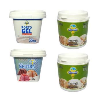 Imagem de Sorvete Kit Fazer Em Casa Emulsificante, Base, Liga Neutra - Du Porto,