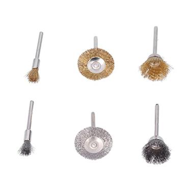Imagem de Garosa 36 peças tipo caneta tipo plano e tigela tipo 3 formas conjunto de escovas de arame moedor elétrico escova de combinação de roda de arame, ferramentas de lixar