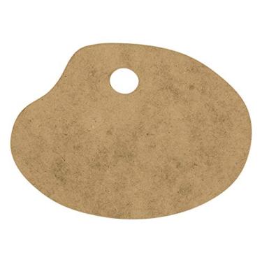 Imagem de Paleta para Pintura Média (30cm X 20cm), Mdf Natural - Souza & Cia (Ref: 4002)