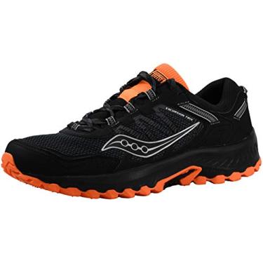 Imagem de Tênis de corrida masculino Saucony Versafoam Excursion TR13, preto/preto/laranja, 42