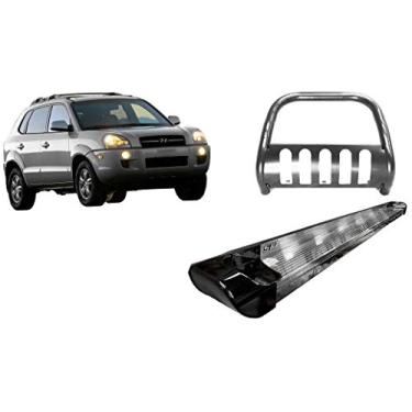 Imagem de Kit Quebra mato-Estribo PERSO PRETO BRILHANT Tucson até 2016