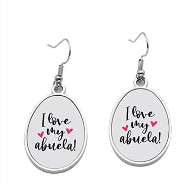 Imagem de Brinco I Love Mybuela – Brincos pendentes para meninas – Presente de festa de aniversário dos namorados