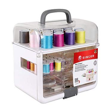Imagem de Singer Organizador e kit de costura Sew-It-Goes, 224 peças, branco