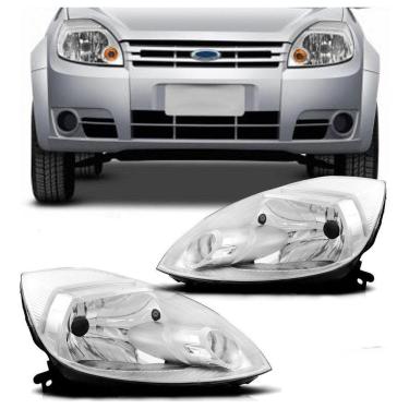 Imagem de Par Farol Ford Ka 2008 2009 2010 2011 08 09 10 Cromado