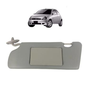 Imagem de Quebra Sol Cinza Com Espelho Ford Ka 1997A2007 Lado Esquerdo