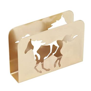 Imagem de Suporte de guardanapo vertical, fácil de limpar, design curvo, suporte de guardanapo de cavalo multifuncional para bares para hotéis e restaurantes