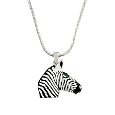 Imagem de Falari Colar com pingente de animal strass cristal r dio altamente polido, Cristal