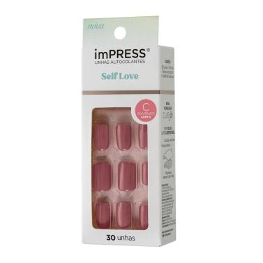 Imagem de imPRESS Unha Autoc Self Love Curta IN LUV - IMC03B - Kiss NY