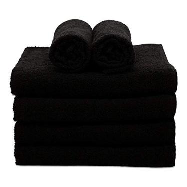 Imagem de Kit Toalhas Salão de Beleza Soft 40x60cm Preto 20 unidades - Princesa Toalhas