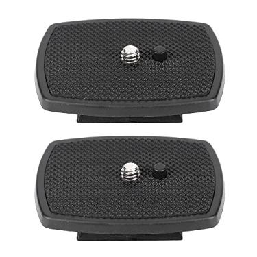 Imagem de Harwerrel Placa de liberação rápida de tripé de 35 mm para substituição do adaptador de montagem da câmera para Sunpak 7000TM 7001TM 6400UT 8001UT Targus TG-P60T Slik 8000 Walmart MX1000 (pacote com 2)