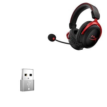 Imagem de Adaptador BoxWave compatível com HyperX Cloud II sem fio (adaptador da BoxWave) – USB-A para C PortChanger (pacote com 5), USB tipo-C OTG USB-A Convert Dados de carregamento – Prata metálica