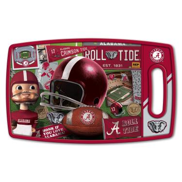 Imagem de YouTheFan Tábua de corte NCAA Alabama Crimson Tide Retro Series, tamanho único