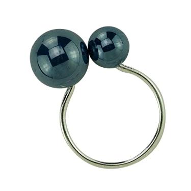 Imagem de Conjunto 4 Anéis para Guardanapos de Plástico Bolas Azul 4cm x 3cm x 7cm - Wolff
