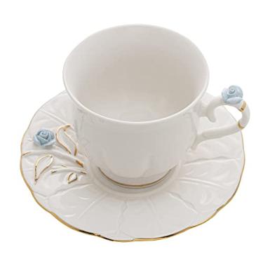 Imagem de Conjunto 4 Xícaras de Chá de Porcelana Flower 200ml - Wolff