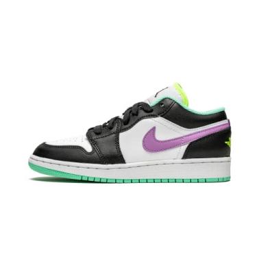 Imagem de Nike Cal ados de Basquete Masculinos, Branco/Violeta Choque - Preto, 5 Big Kid